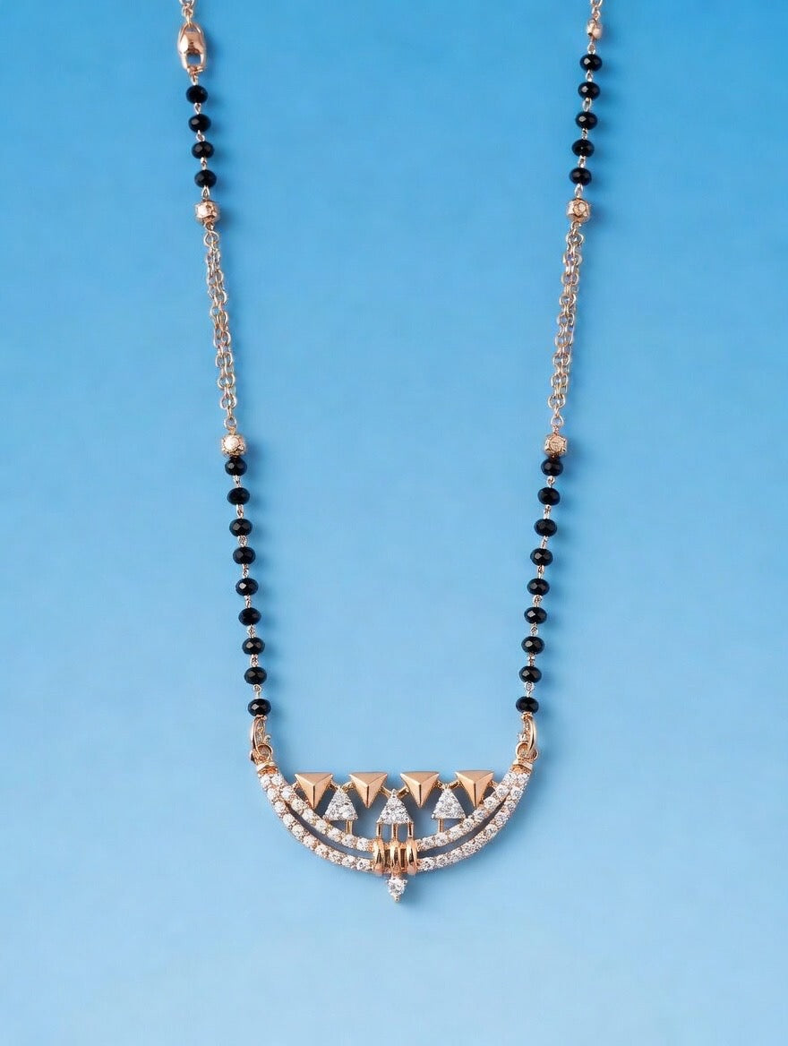 Silverscend Rose Gold Mangalsutra