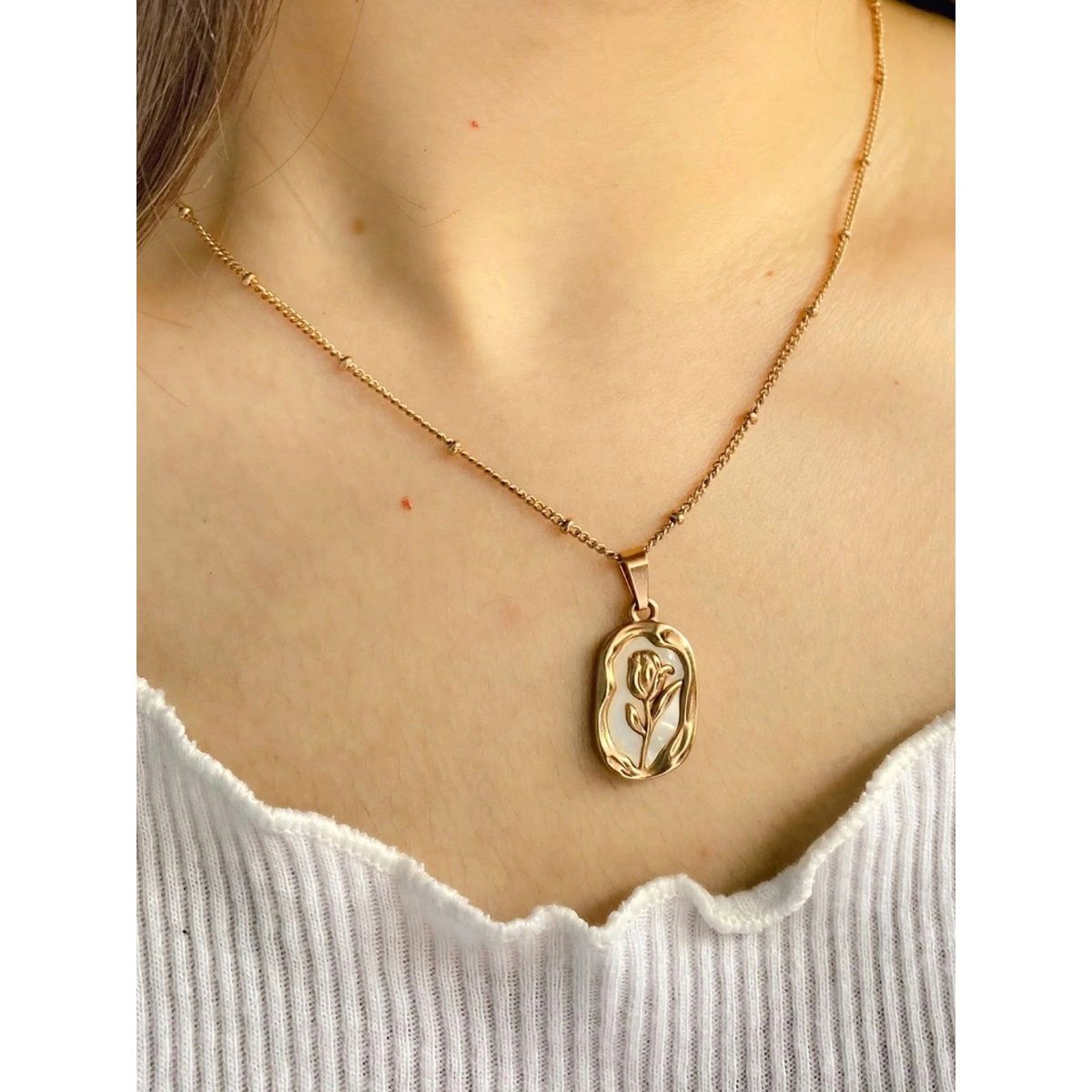 Vintage Rose Necklace for Girls/Women