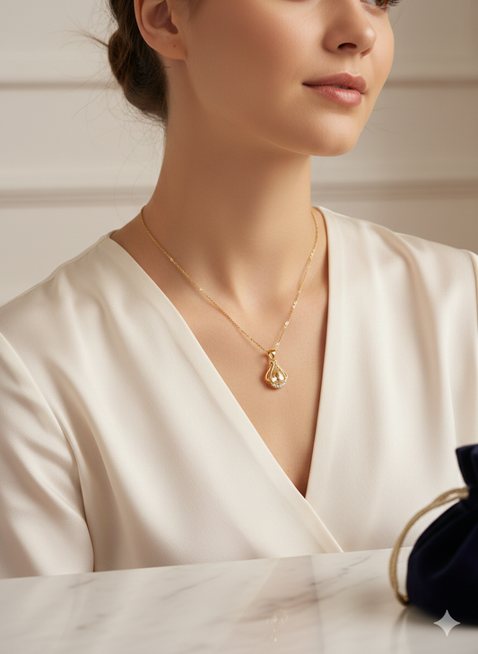 The Aura Pendant 18K Gold Plated Anti Tarnish