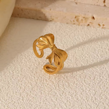 Anti Tarnish Bow Ring