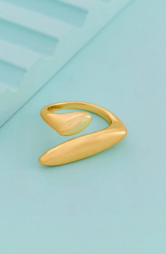 Trendy Gold Plated Finger Ring