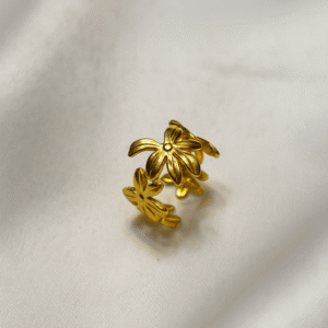 Anti Tarnish Floral Ring