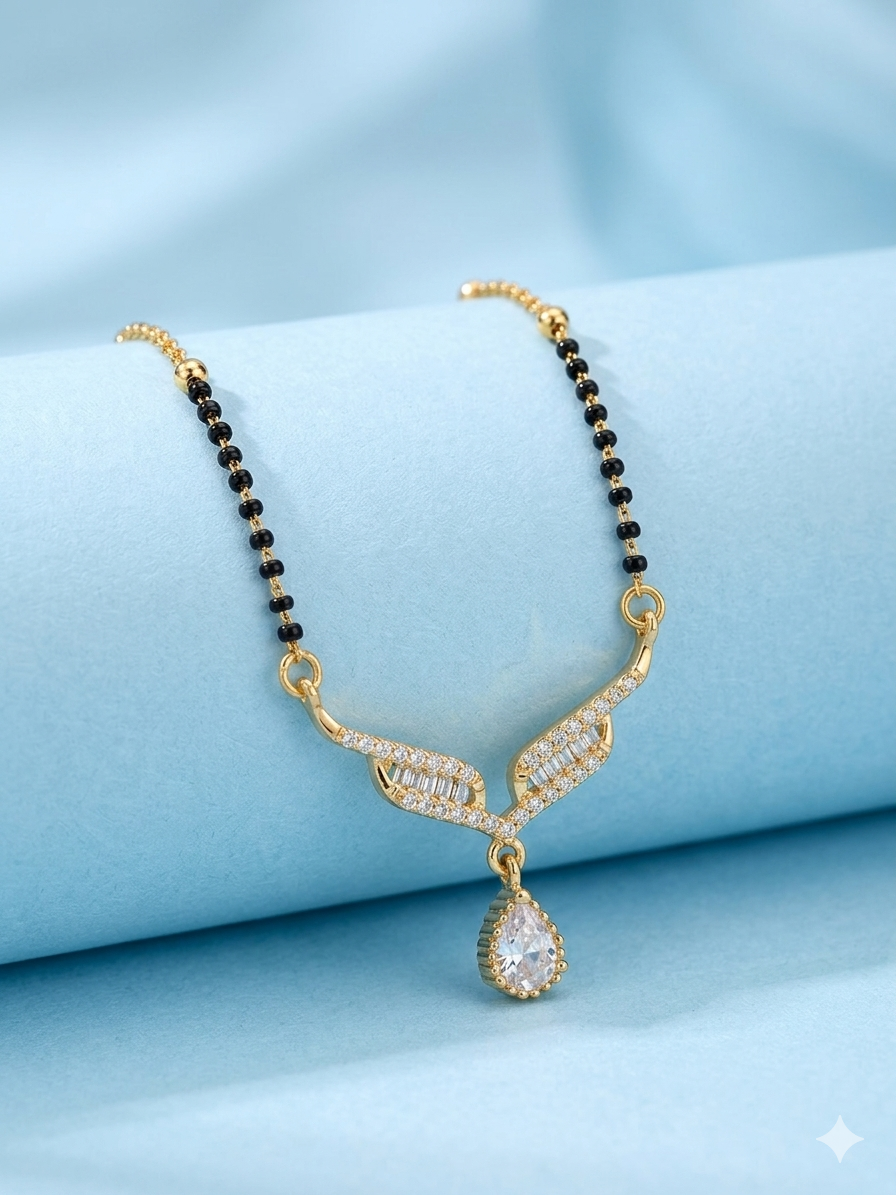 Silverscend Trendy Diamond Mangalsutra