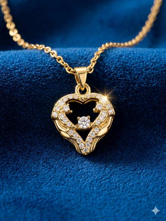 The Aura Wing Heart Necklace
